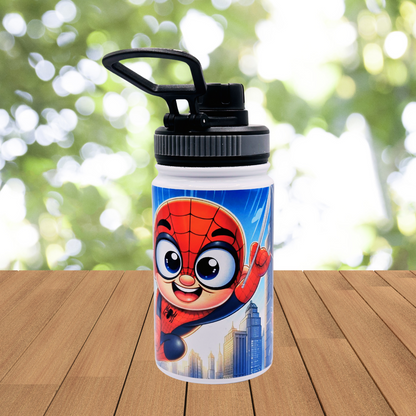 12 oz Kids water bottle with  flip lid for your child's hydration needs.