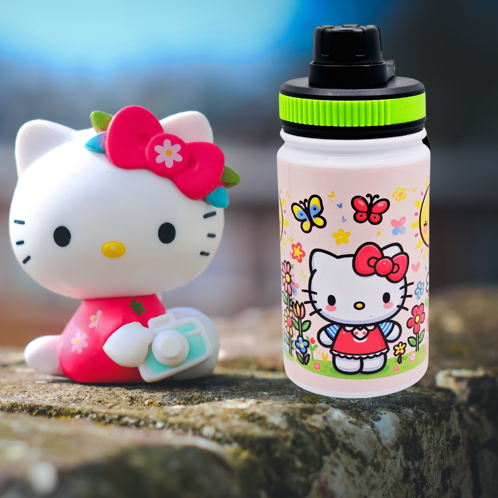 12 oz Kids water bottle with  flip lid for your child's hydration needs.