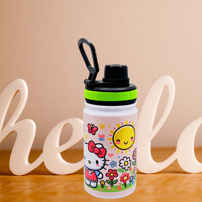 12 oz Kids water bottle with  flip lid for your child's hydration needs.