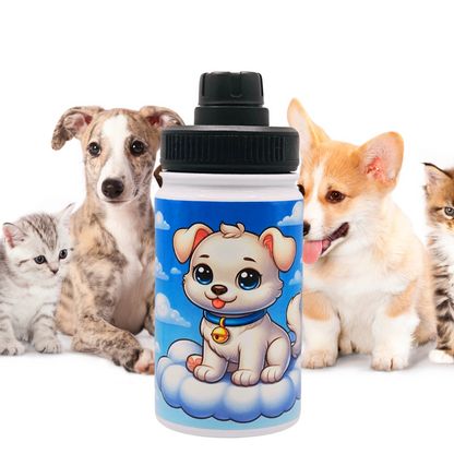 12 oz Kids water bottle with  flip lid for your child's hydration needs.