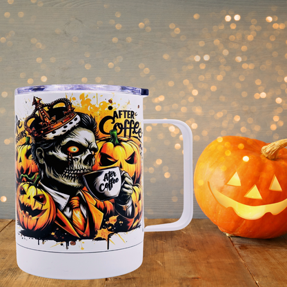 King Zombie "Life Begins After Coffee" 12 oz coffee mug with free coaster