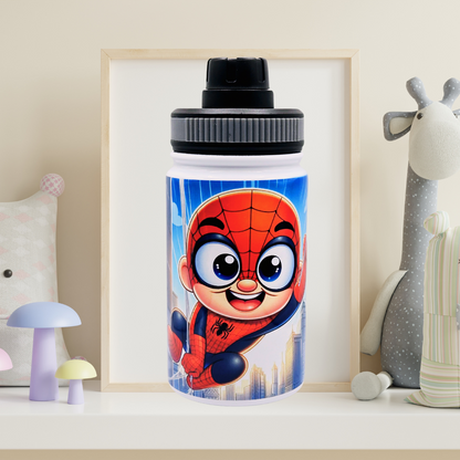 12 oz Kids water bottle with  flip lid for your child's hydration needs.