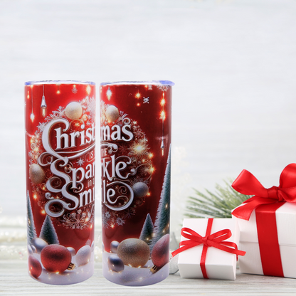 "Christmas Is the Sparkle in a Smile" – Spread Holiday Cheer with Every Sip!"