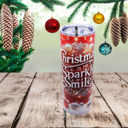 "Christmas Is the Sparkle in a Smile" – Spread Holiday Cheer with Every Sip!"