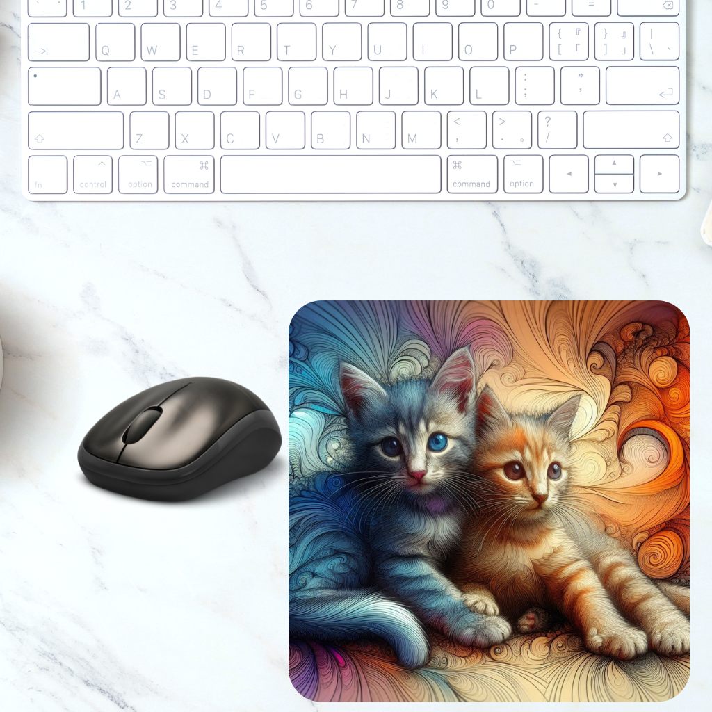 kittens Mousepad (8.5 x 7.1 x 0.12)