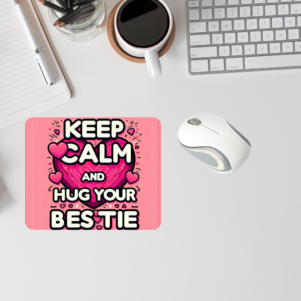 "Keep Calm" Mousepad (8.5 x 7.1 x 0.12)