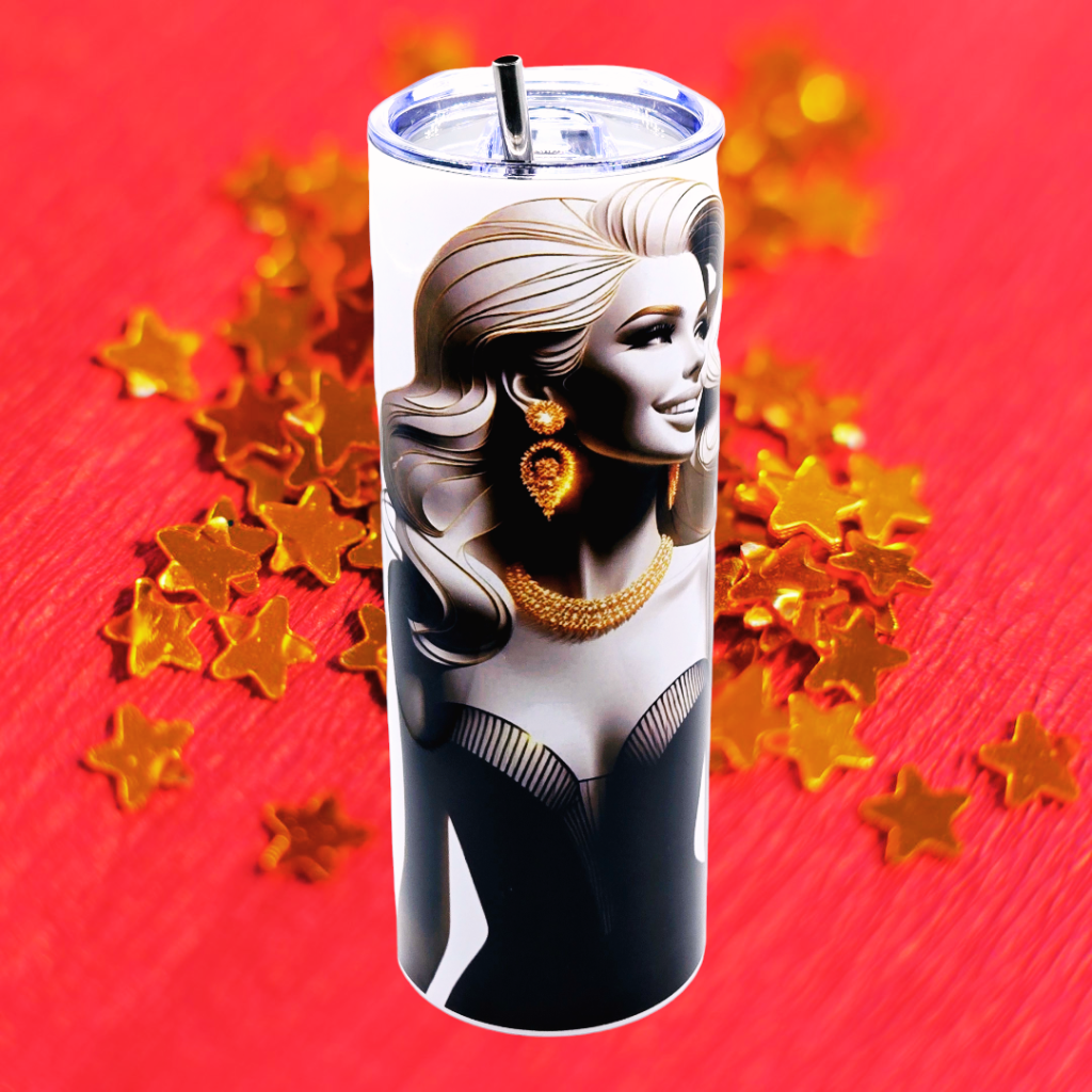 "Birthday Star" 20 oz Tumbler with Leak-proof slide lid and metal straw