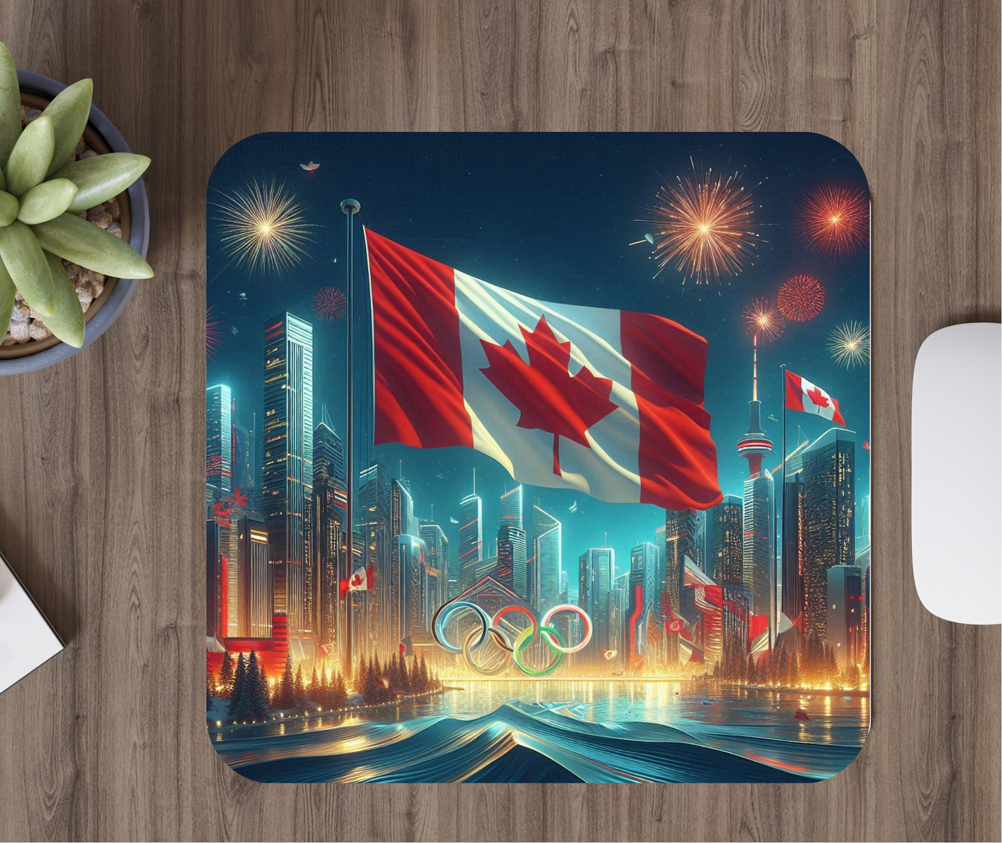 Canadian Olympic mousepad (9.4x7.9x0.12 Inches)