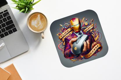 Iron Man "Click Your Way to Success" Mousepad (8.5 x 7.1 x 0.12)