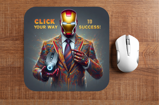 Iron Man "Click Your Way to Success" Mousepad (8.5 x 7.1 x 0.12)