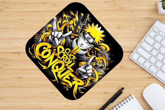 Naruto "Click, Scroll, Conquer" Mousepad (8.5 x 7.1 x 0.12)