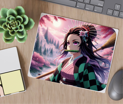 Nezuko Kamado from Demon Slayer mousepad (9.4x7.9x0.12)