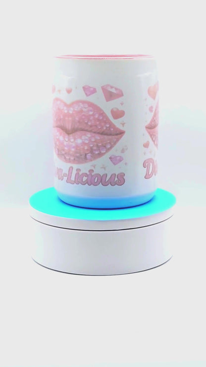 'Diva-licious' 15 oz ceramic coffee mug with free coaster