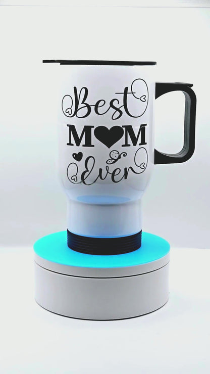 50 % OFF Best Mom Ever 17 oz coffee travel mug tumbler with free coaster