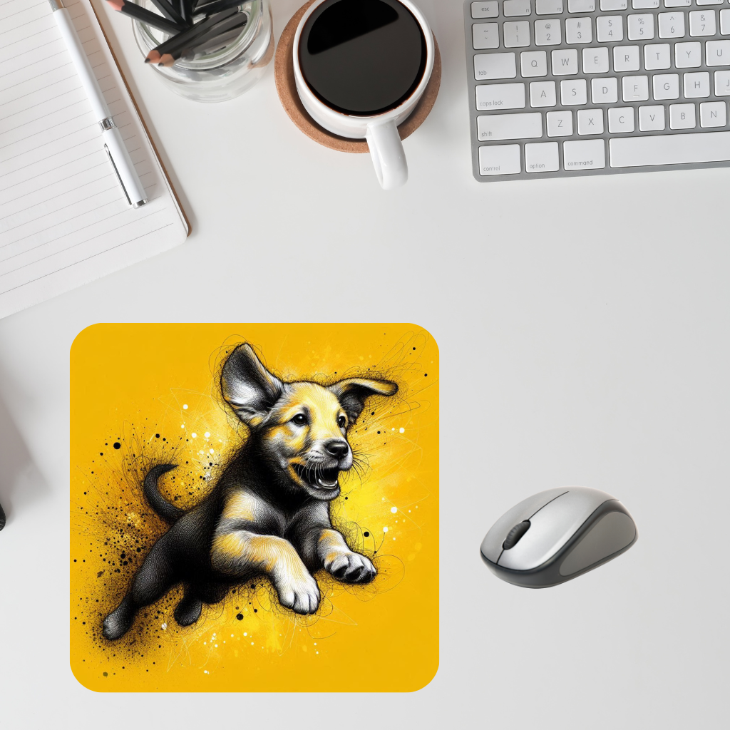 puppy Mousepad (8.5 x 7.1 x 0.12)