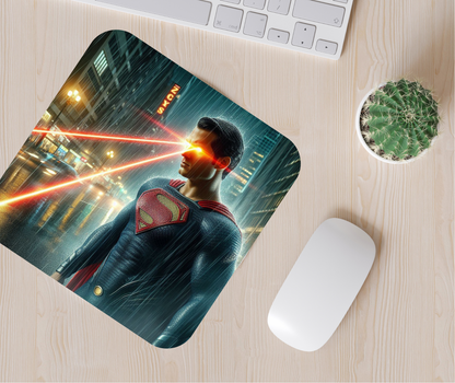 Superman laser eyes mousepad (9.4x7.9x0.12)