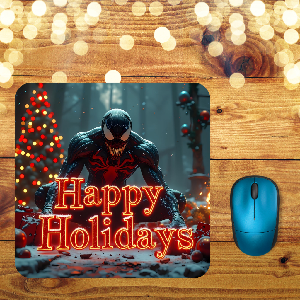 "Venom Happy Holidays" Mousepad (8.5 x 7.1 x 0.12)